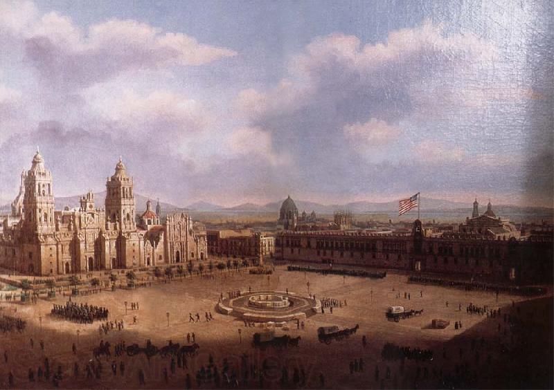 unknow artist The Monument to the independence to middle to build and the independence Spain oil painting art